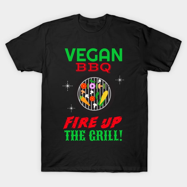 Vegan BBQ Time! T-Shirt by TJWDraws